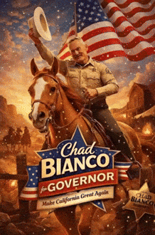 Chad Bianco For Governor Man On Horse GIF
