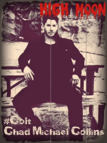 Chad Michael Collins Sitting on Bench Poster