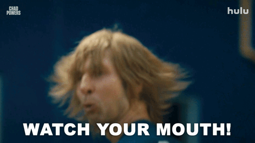 Chad Powers Hulu Ad Man Saying Watch Your Mouth