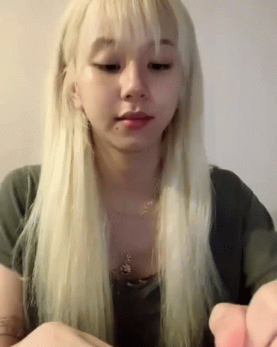 Chaeyoung Drawing Heart In Paper GIF