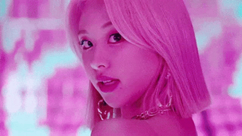 Chaeyoung Flying Kiss In Fancy Music Video GIF