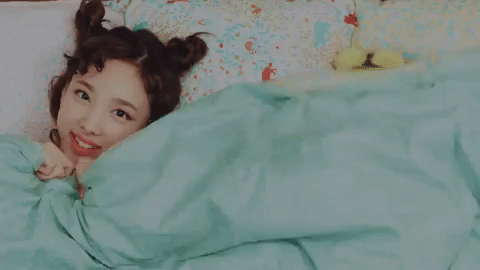 Chaeyoung With Nayeon In Bed GIF