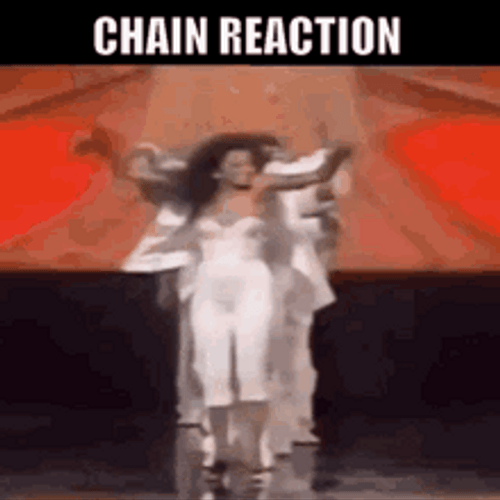 Chain Dance Reaction GIF