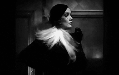 Chain Smoker Marlene Dietrich GIF