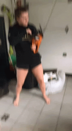 Chainsaw Tool Crazy Face GIF