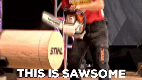 Chainsaw Awesome This Is Sawsome GIF