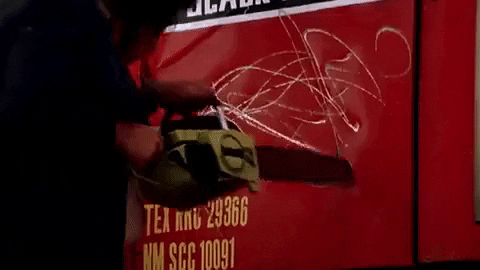 Texas Chainsaw Massacre Vandalism GIF