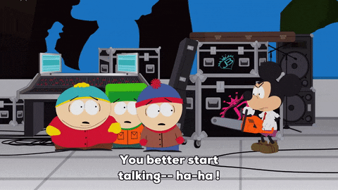 Chainsaw Eric Cartman South Park GIF