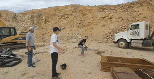 Chainsaw Quarry Open Pit Mine GIF