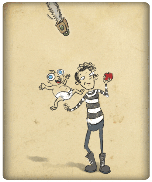 Chainsaw Babysitting Side Show GIF