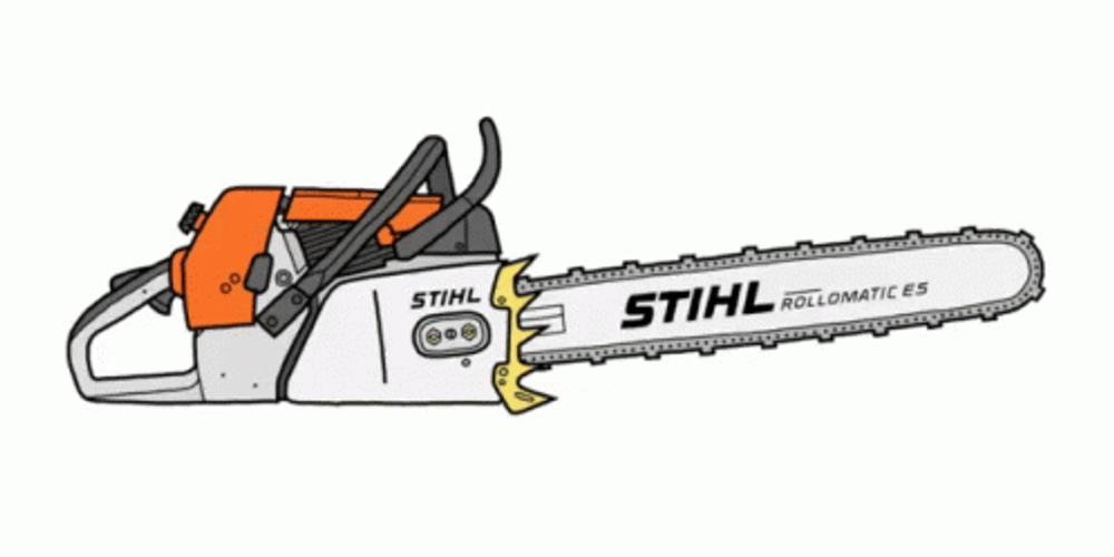 Chainsaw Blade Cutting Tool GIF