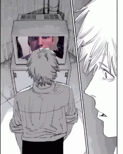 Chainsaw Man Denji Watching GIF