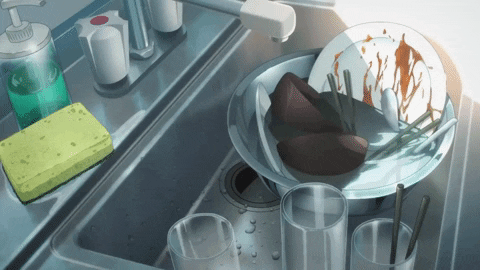 Chainsaw Man Dishes GIF