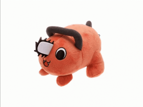 Chainsaw Man Pochita Stuffed Toy Turning GIF
