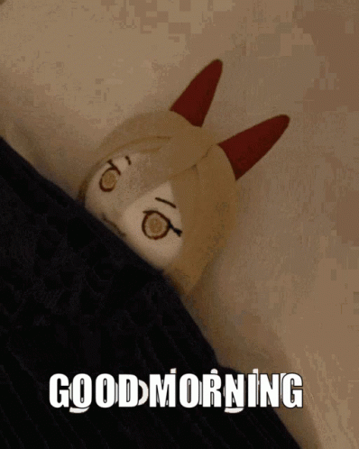 Chainsaw Man Power Good Morning GIF