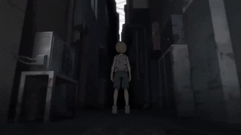 Chainsaw Man Standing In The Middle GIF