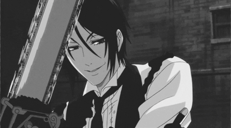 Chainsaw Sebastian Michaelis Black Butler GIF