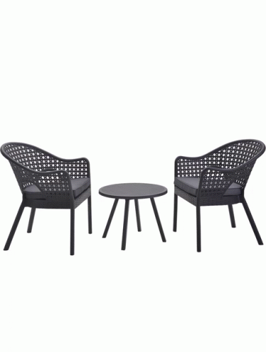 Chair For Two People With Center Table GIF