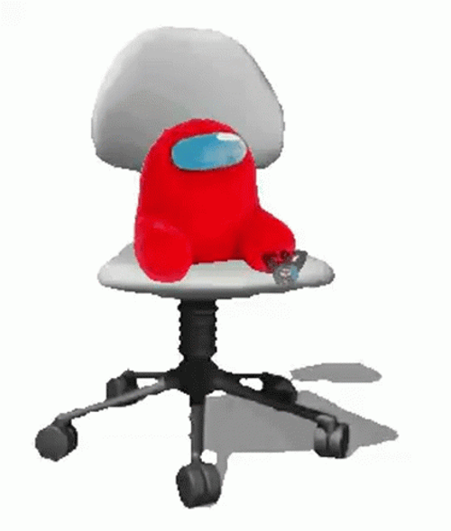 Chair Spin Amongus Red Sus GIF