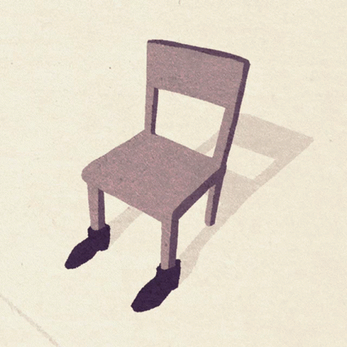 Chair With Pair of Shoes