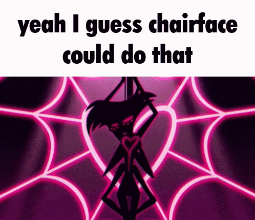 Chairface With Spider Web Background