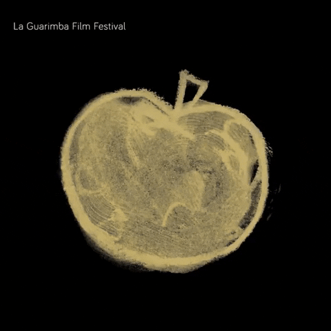 Chalk Drawing Apple GIF