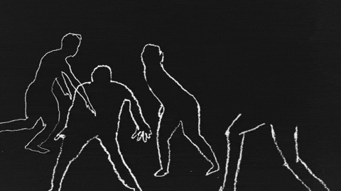 Chalk Drawing People GIF