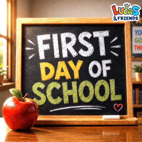 Chalkboard Saying First Day of School