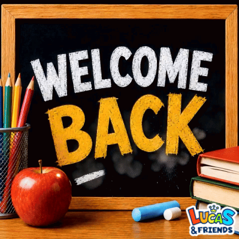 Chalkboard Saying Welcome Back