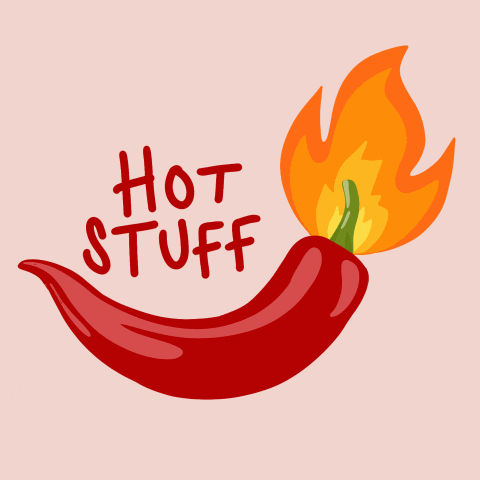 Chama And Hot Stuff Chili Pepper GIF