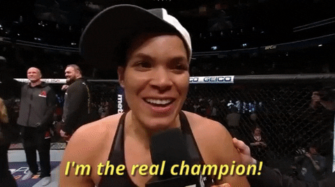 Champ Is Here Amanda Nunes GIF