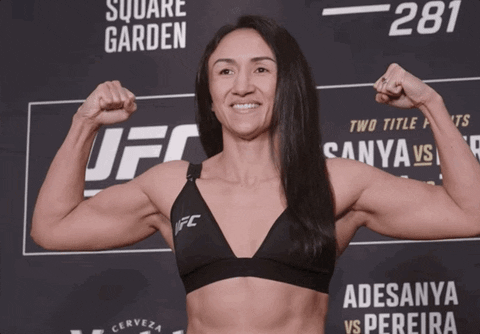 Champ Is Here Carla Esparza Showing Off Muscles GIF