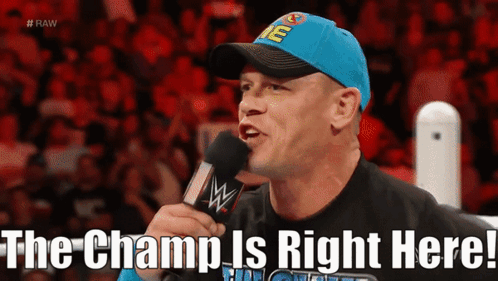 Champ Is Here John Cena In The Ring GIF