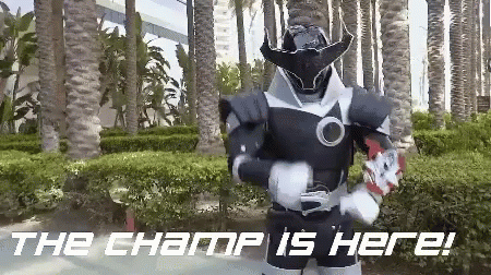 Champ Is Here Power Rangers Taurus Black GIF