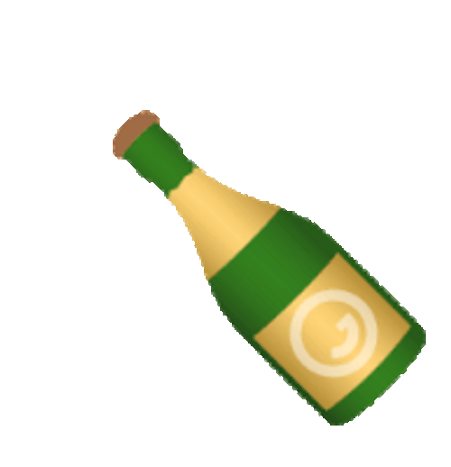Champagne Popping Animation GIF