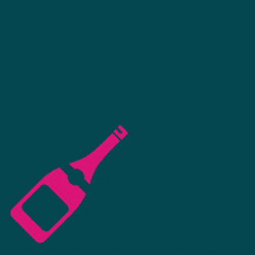 Champagne Popping Colors GIF