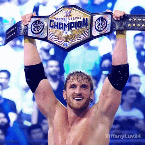 Champion Logan Paul Wwe GIF