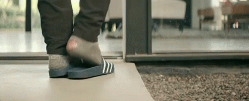 Chancla Adidas Sandals Slide Off GIF