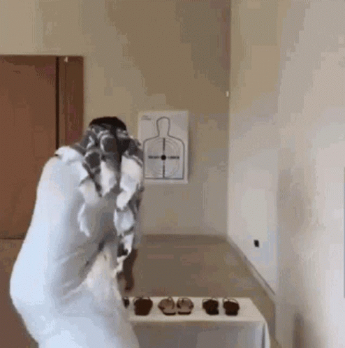 Chancla Indoor Slipper Arab Target Practice GIF