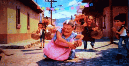 Chancla Pixar Coco Rivera Street Walk GIF