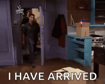 Chandler Joey I Have Arrived Entrance GIF