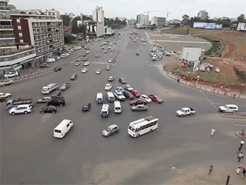 Chaos Cars Traffic Jam Free Lane No Rules GIF