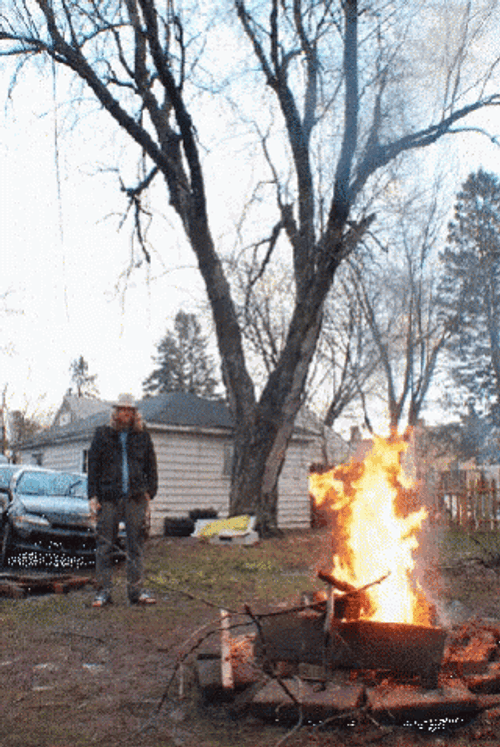 Chaotic Friends Backyard Campfire GIF