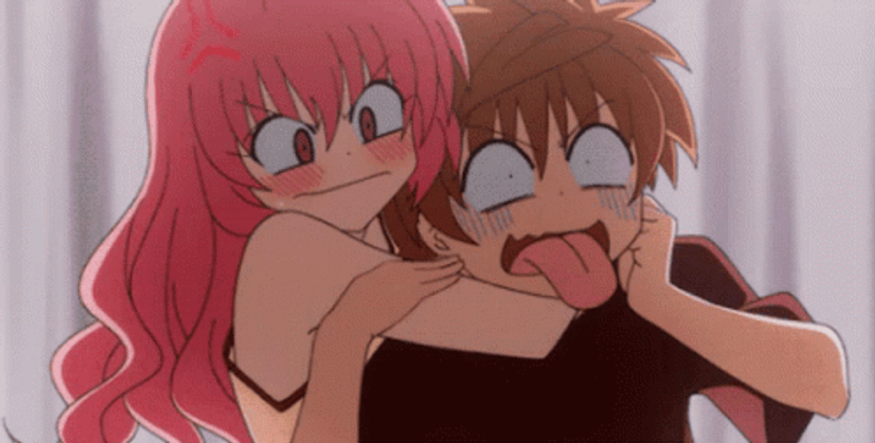 Chaotic Lala Choke Rito GIF