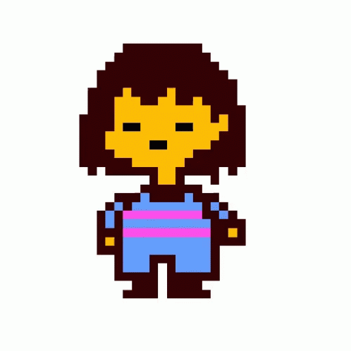 Chara Glitchtale Frisk GIF
