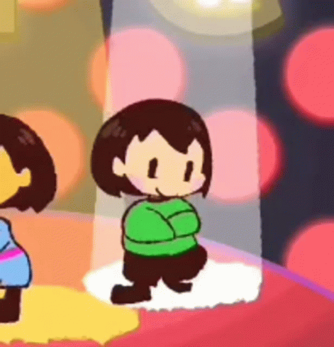 Chara Happy Flower Dancing GIF