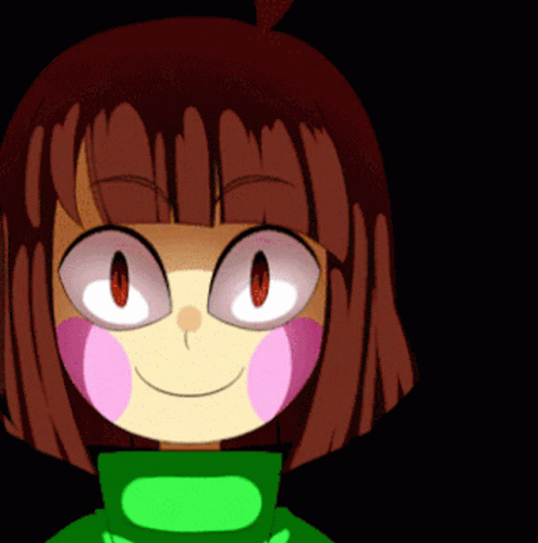 Chara Scary Face GIF