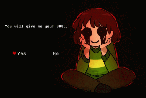 Chara Undertale Chara Yes No GIF