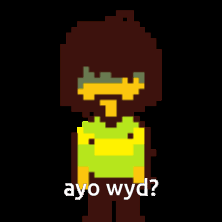 Chara Undertale Dancing Ayo Wyd GIF