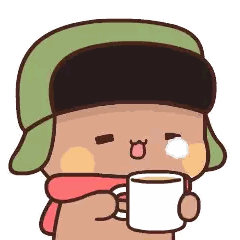 Character Crying With Coffee Cup
